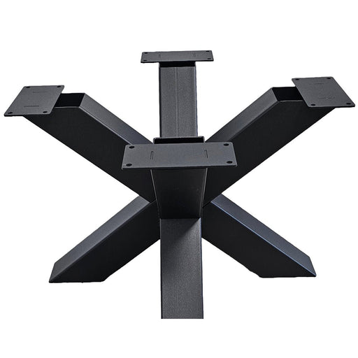 Zwarte vierkant stalen matrix tafelpoot salon hoogte 40 cm Breedte 60 cm Diepte 60 cm koker 8x8 cm - Amaze Living