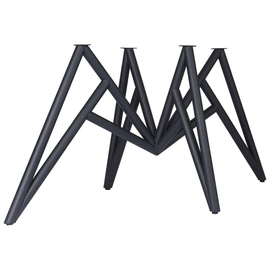 Stalen Matrix Tafelpoot Spider 70cm ronde buis - Amaze Living